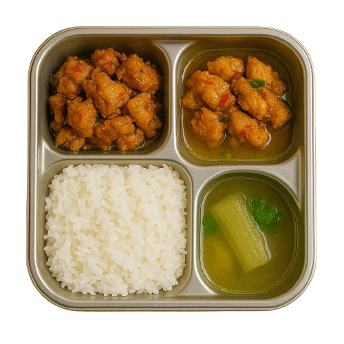 Lunch Box With Fried Chicken